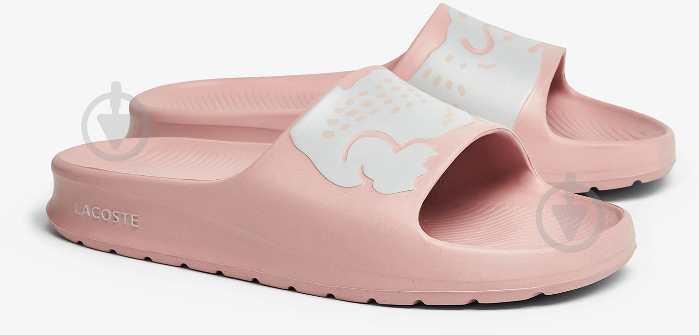 Шлепанцы Lacoste CROCO 2.0 0721 1 CFA 741CFA0035208 р.37 розовый с белым - фото 2