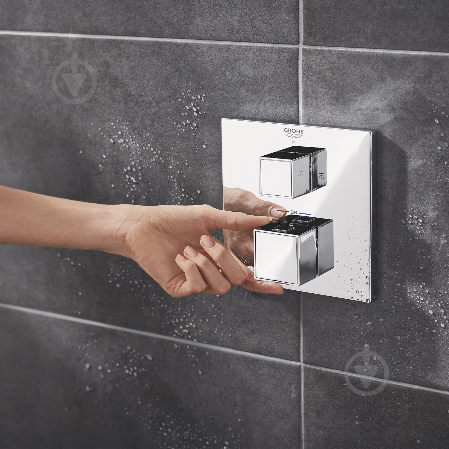 Душова система прихованого монтажу Grohe QuickFix Precision Cube Vitalio Rain Mono 310 Cube 34879000 - фото 5 Душова система прихованого монтажу Grohe QuickFix Precision Cube Vitalio Rain Mono 310 Cube 34879000 - фото 5