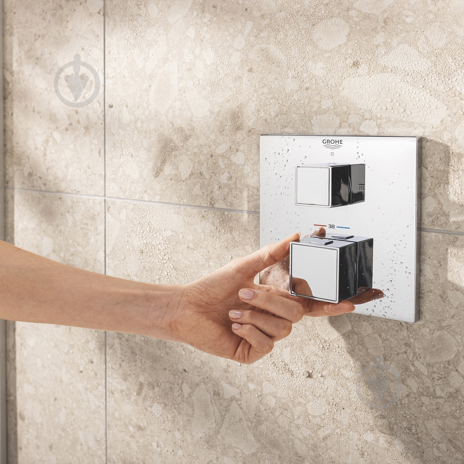 Душова система прихованого монтажу Grohe QuickFix Precision Cube Vitalio Rain Mono 310 Cube 34879000 - фото 6 Душова система прихованого монтажу Grohe QuickFix Precision Cube Vitalio Rain Mono 310 Cube 34879000 - фото 6