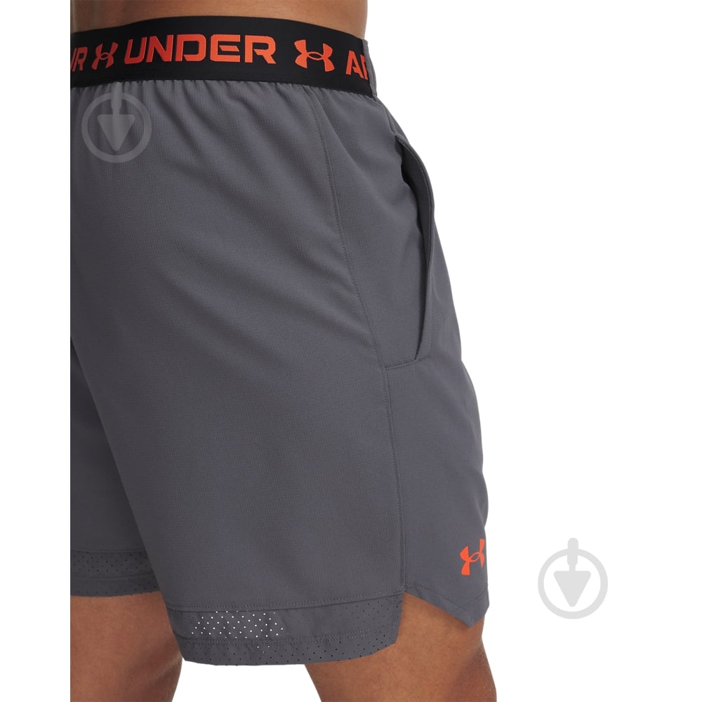 Шорты Under Armour VANISH WOVEN 6IN SHORTS 1373718-028 р. S-M серый - фото 3 Шорты Under Armour VANISH WOVEN 6IN SHORTS 1373718-028 р. S-M серый - фото 3