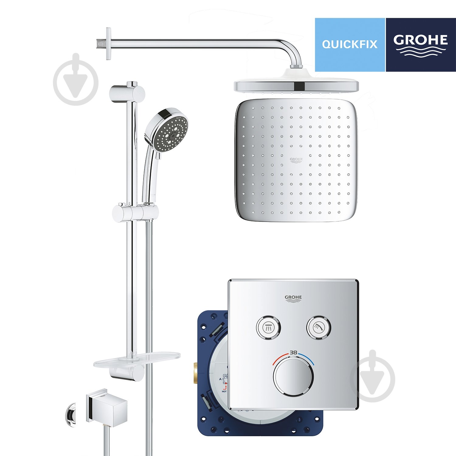 Душевая система скрытого монтажа Grohe QuickFix SmartControl UA202801C2 - фото 3