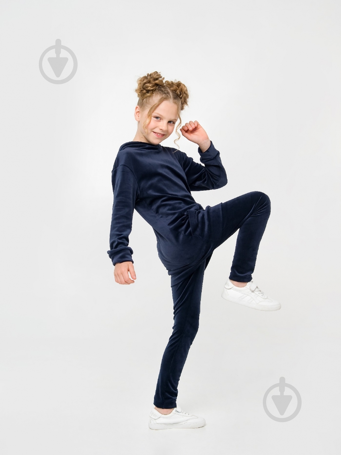 Комплект для дівчаток Smil 2 предмета 117312 р.140 темно-синій - фото 3