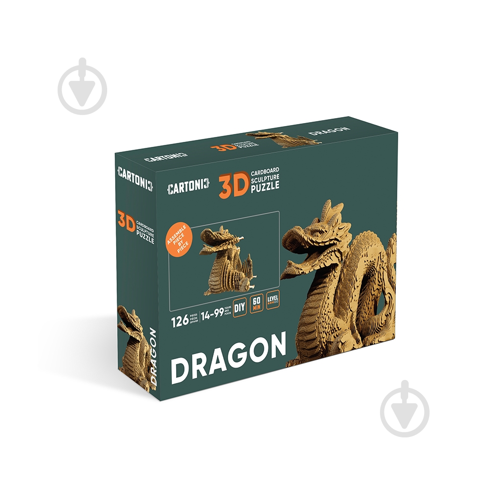 ᐉ 3D-пазл Cartonic конструктор Puzzle DRAGON CARTDRA • Купить в