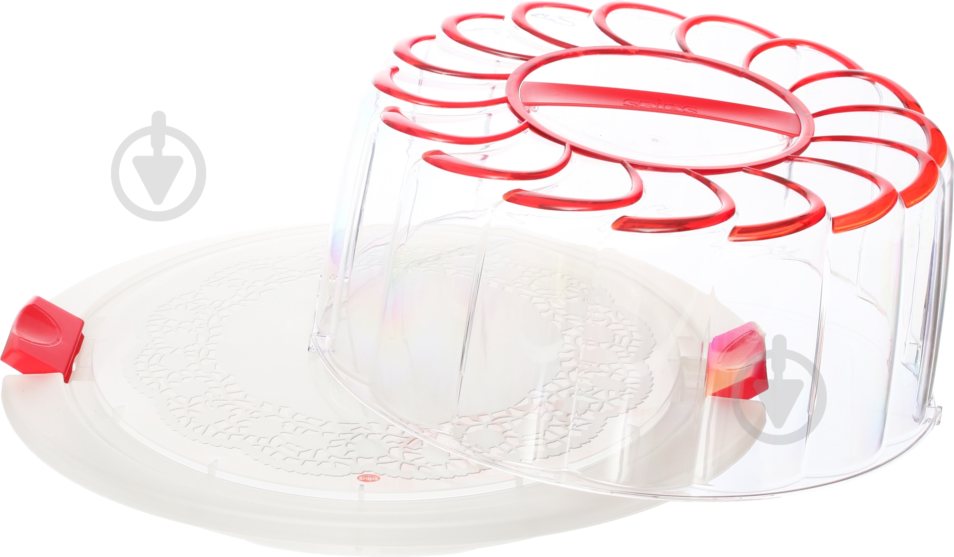 Контейнер Snips для торта 28 см красный - фото 2