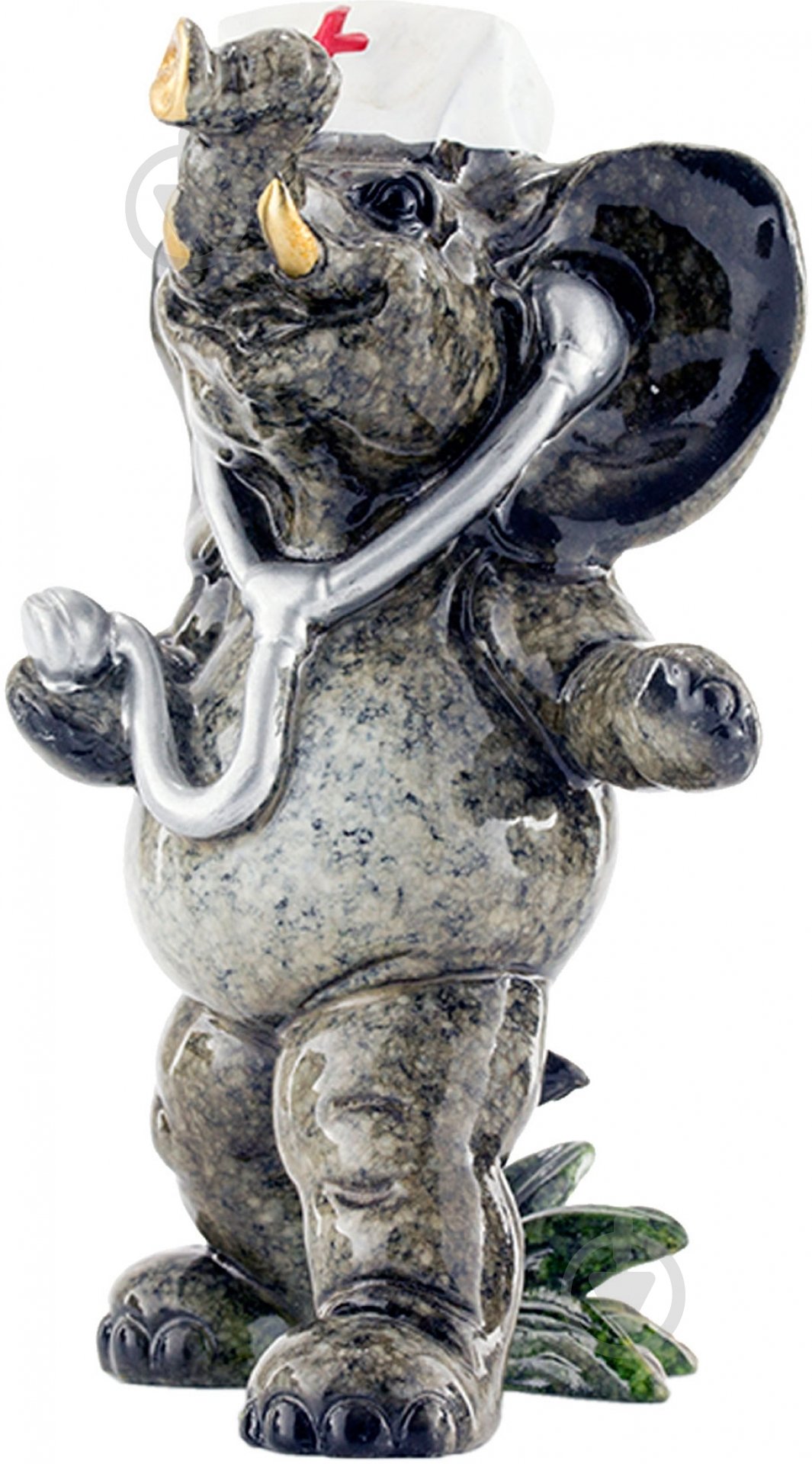 Фігурка Lefard слоник 919-021 11х8 см чорний - фото 1 Фігурка Lefard слоник 919-021 11х8 см чорний - фото 1