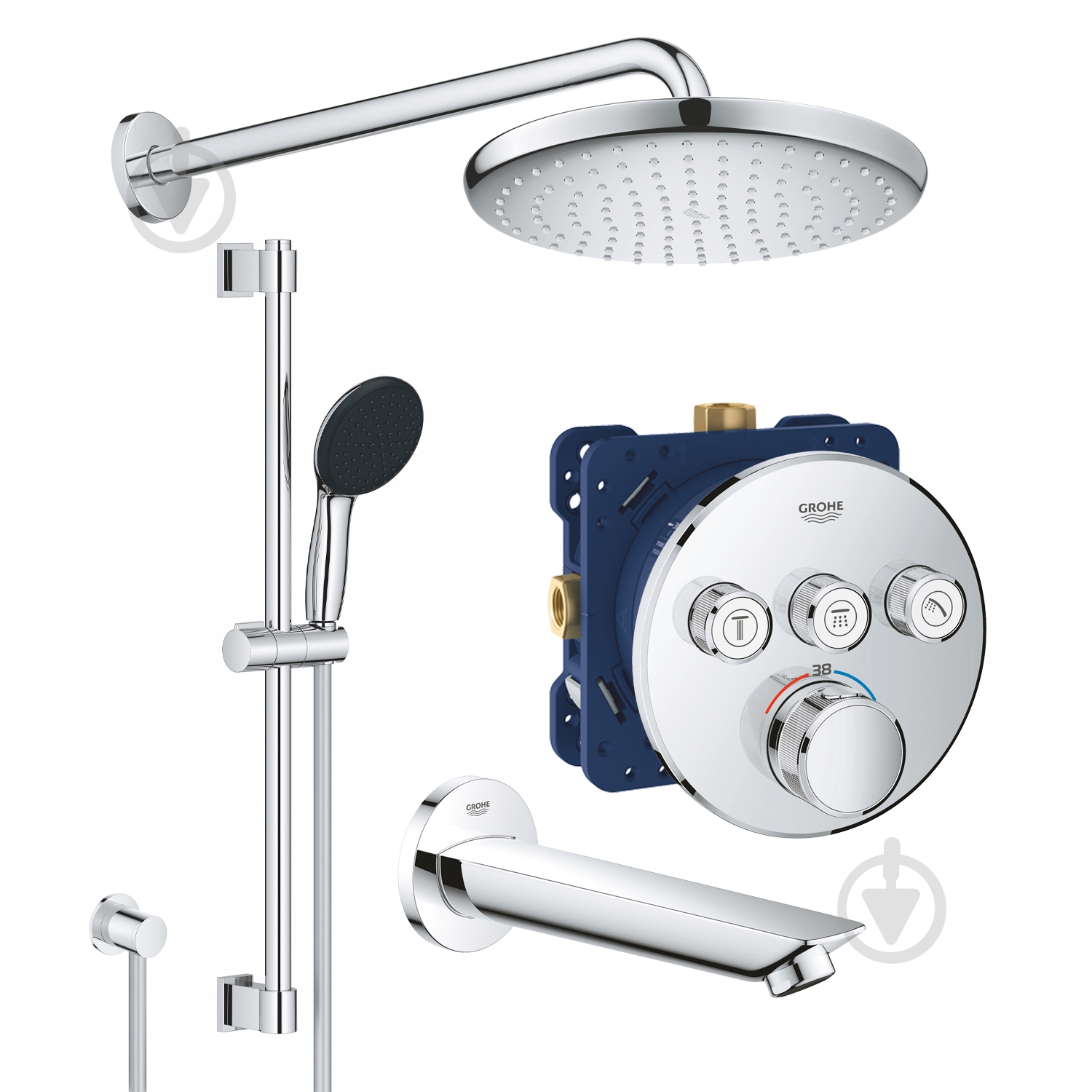 Душова система прихованого монтажу Grohe QuickFix SmartControl UA202801R3 - фото 1