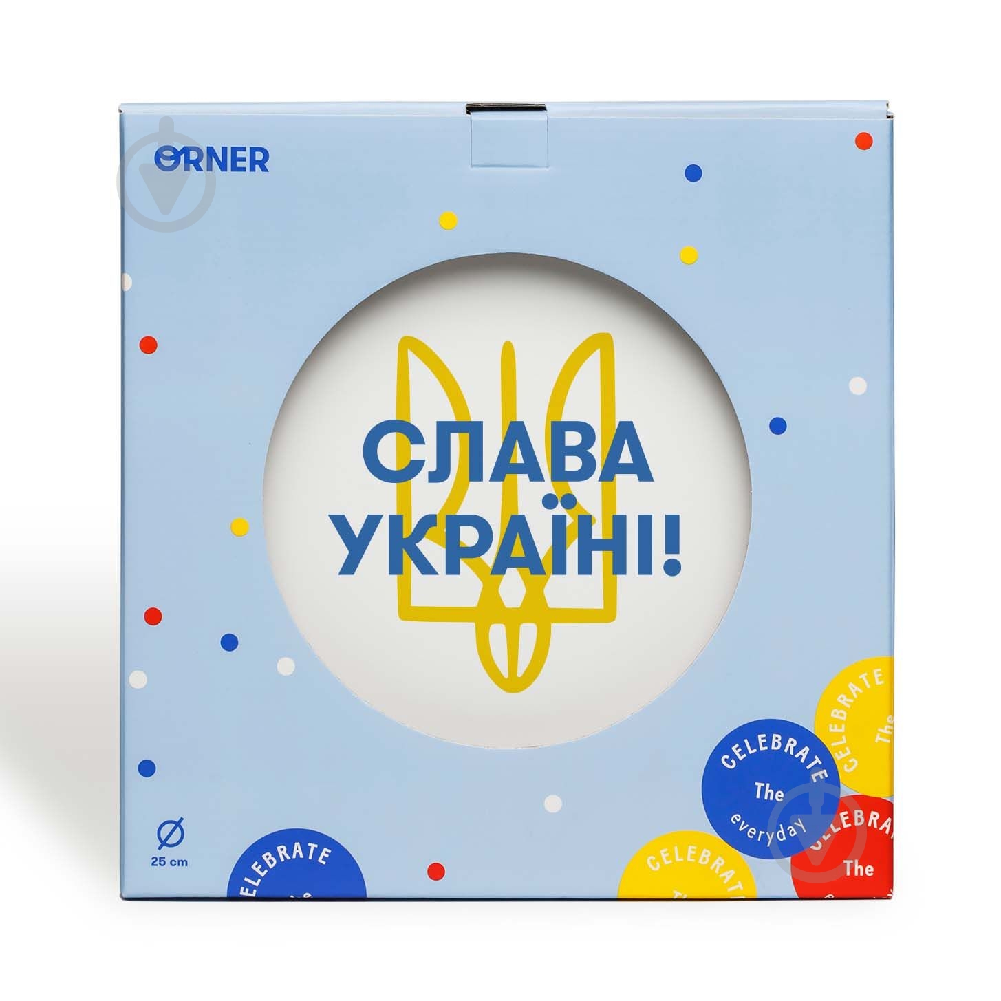 Тарілка обідня Orner Слава Україні! 25 см (1689) - фото 2