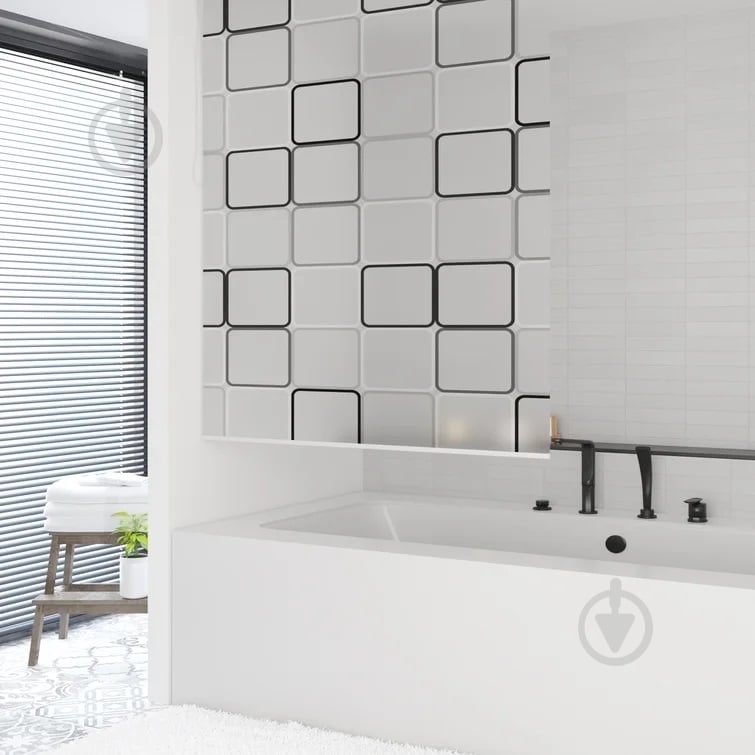 Шторка для ванны Wela Basic 160 х 240 см Квадро - фото 1