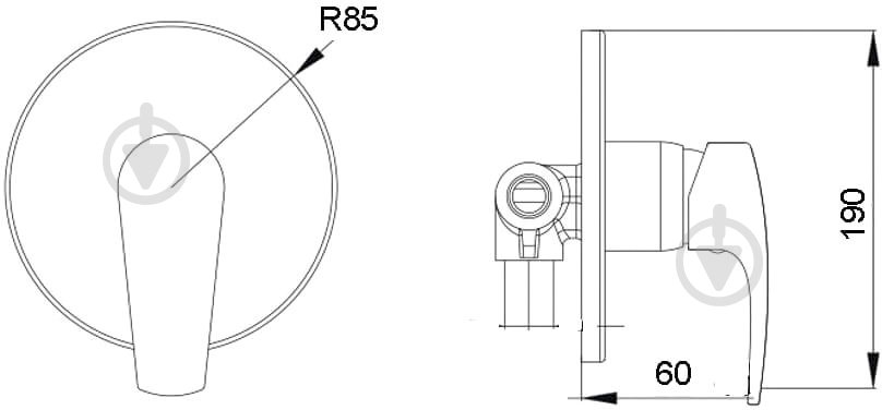 Смеситель для душа Globus Lux SOLLY GLSO-0105S - фото 2
