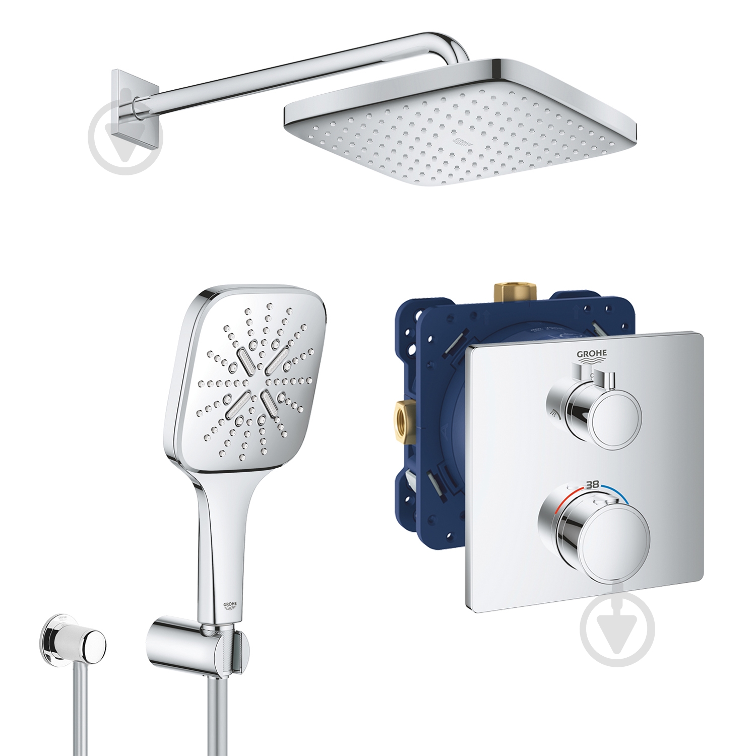 Душова система прихованого монтажу Grohe QuickFix Grohtherm UA26415SC7 - фото 1 Душова система прихованого монтажу Grohe QuickFix Grohtherm UA26415SC7 - фото 1