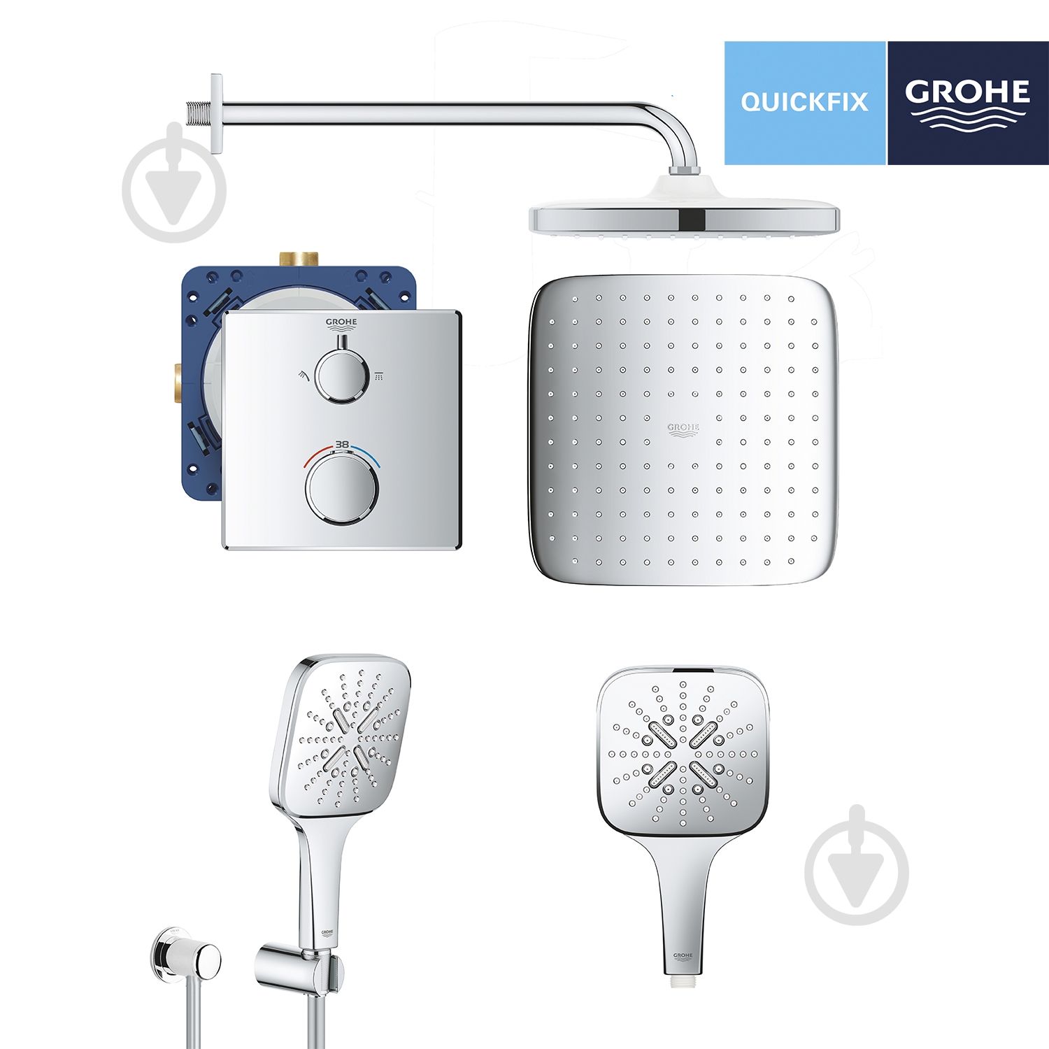 Душова система прихованого монтажу Grohe QuickFix Grohtherm UA26415SC7 - фото 3 Душова система прихованого монтажу Grohe QuickFix Grohtherm UA26415SC7 - фото 3