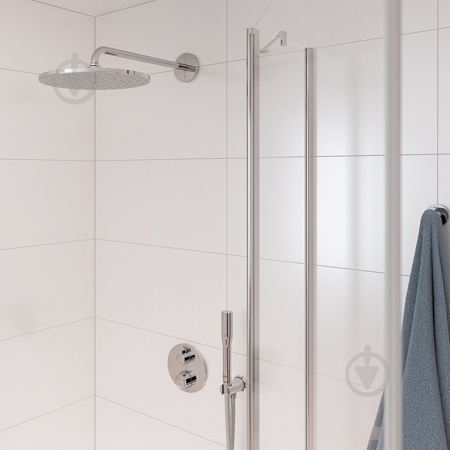 Душова система прихованого монтажу Grohe QuickFix Precision з Vitalio Rain Mono 310 34 - фото 8