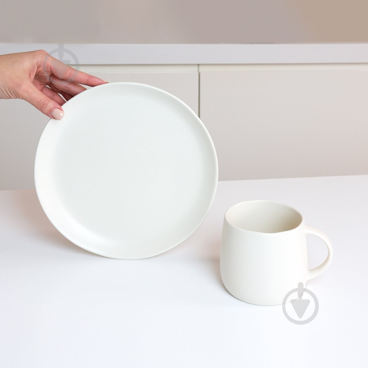 Чашка MVM Совершенство 375 мл белая - фото 2