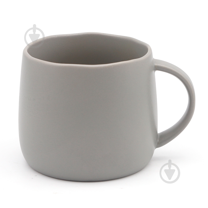 Чашка MVM Совершенство 375 мл серая - фото 1