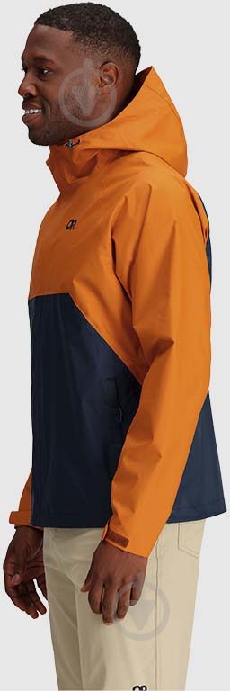 Куртка мужская Outdoor Research APOLLO RAIN JACKET 269169-2327 р.L оранжевая - фото 2 Куртка мужская Outdoor Research APOLLO RAIN JACKET 269169-2327 р.L оранжевая - фото 2