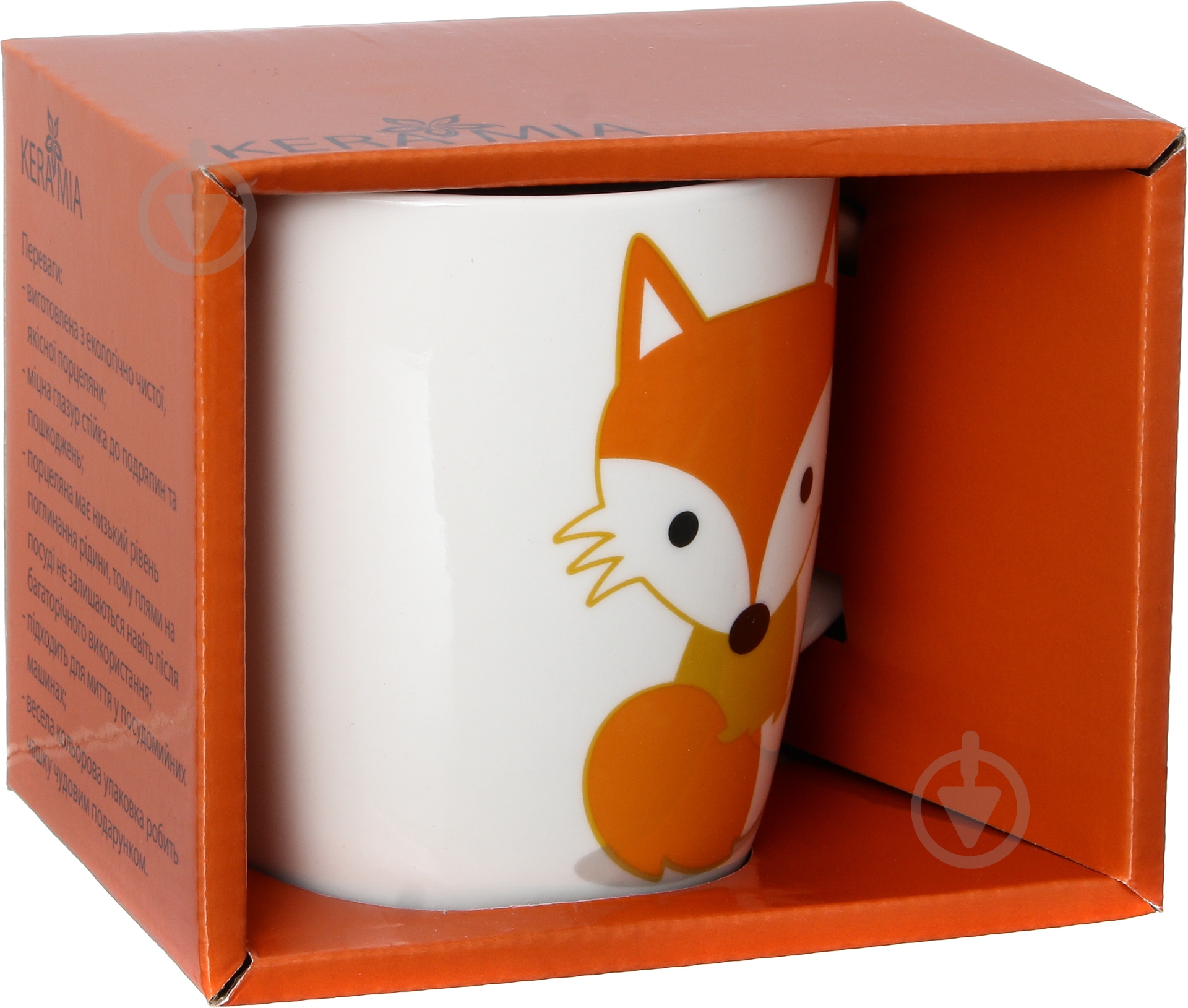 Чашка Keramia Лисица 415 мл 21-272-077 - фото 3 Чашка Keramia Лисица 415 мл 21-272-077 - фото 3