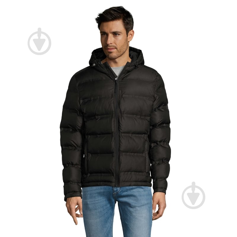Куртка чоловіча демісезонна Sol's Ridley Men 01622312 р.M чорна - фото 3