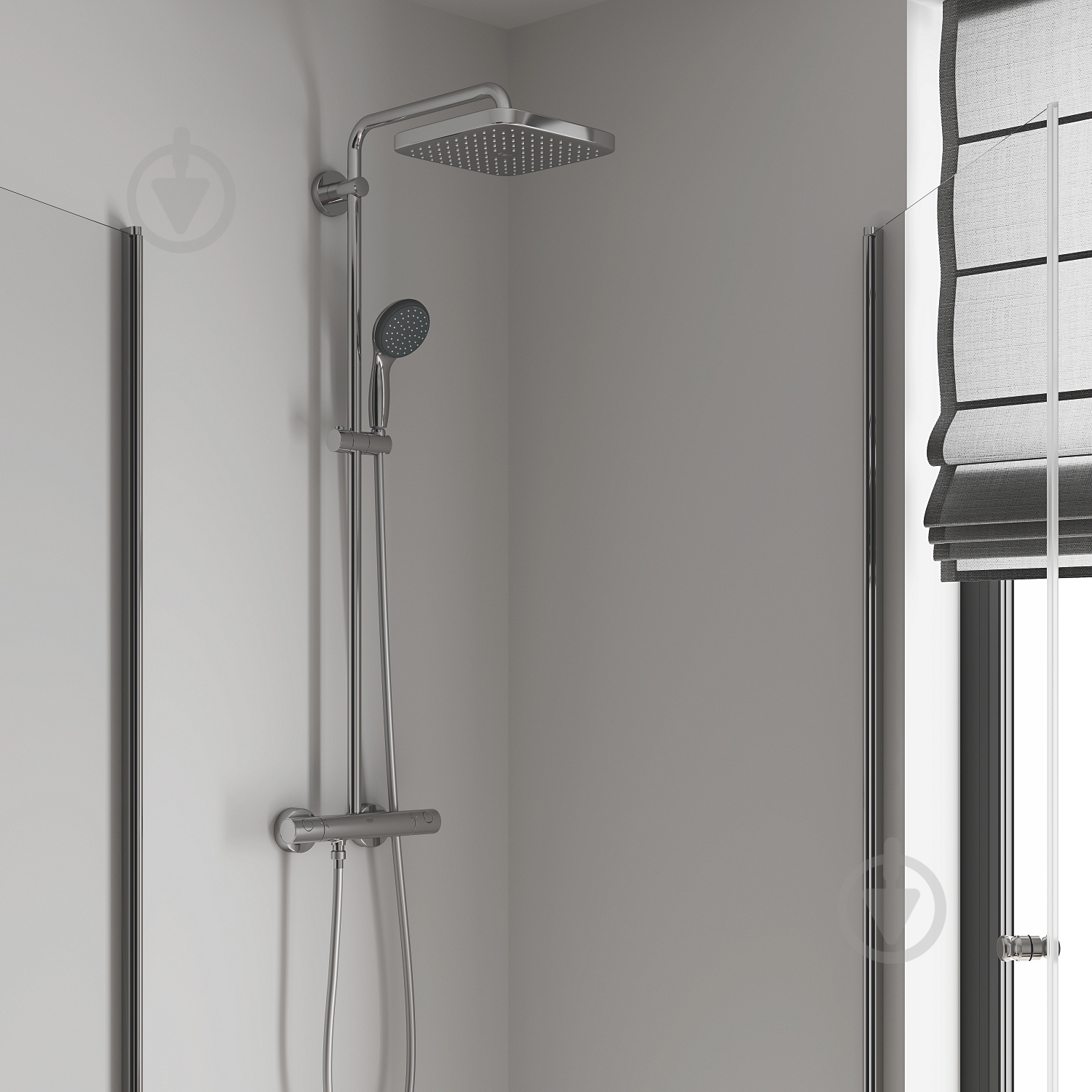 Душевая система Grohe QuickFix Vitalio Start System 250 Cube 26697000 - фото 8