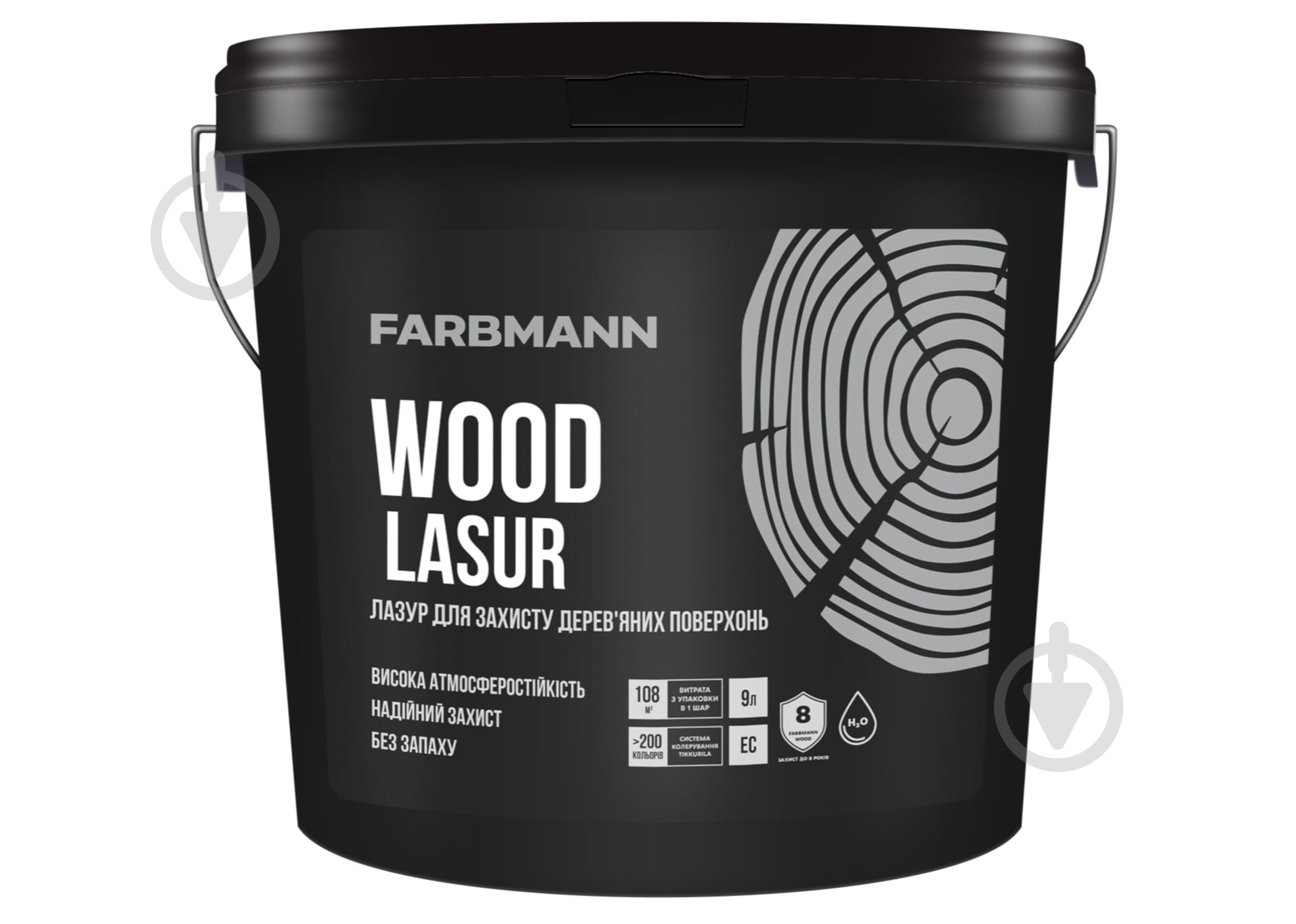 Лазурь Farbmann Wood Lasur база EC 9 л 9,635 кг - фото 1