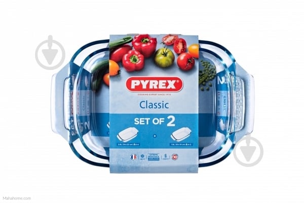 Набір форм для запікання Pyrex Classic 35х23 см, 30х19 см 912S967 - фото 2 Набір форм для запікання Pyrex Classic 35х23 см, 30х19 см 912S967 - фото 2