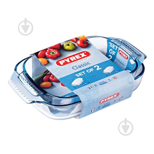 Набір форм для запікання Pyrex Classic 35х23 см, 30х19 см 912S967 - фото 1 Набір форм для запікання Pyrex Classic 35х23 см, 30х19 см 912S967 - фото 1