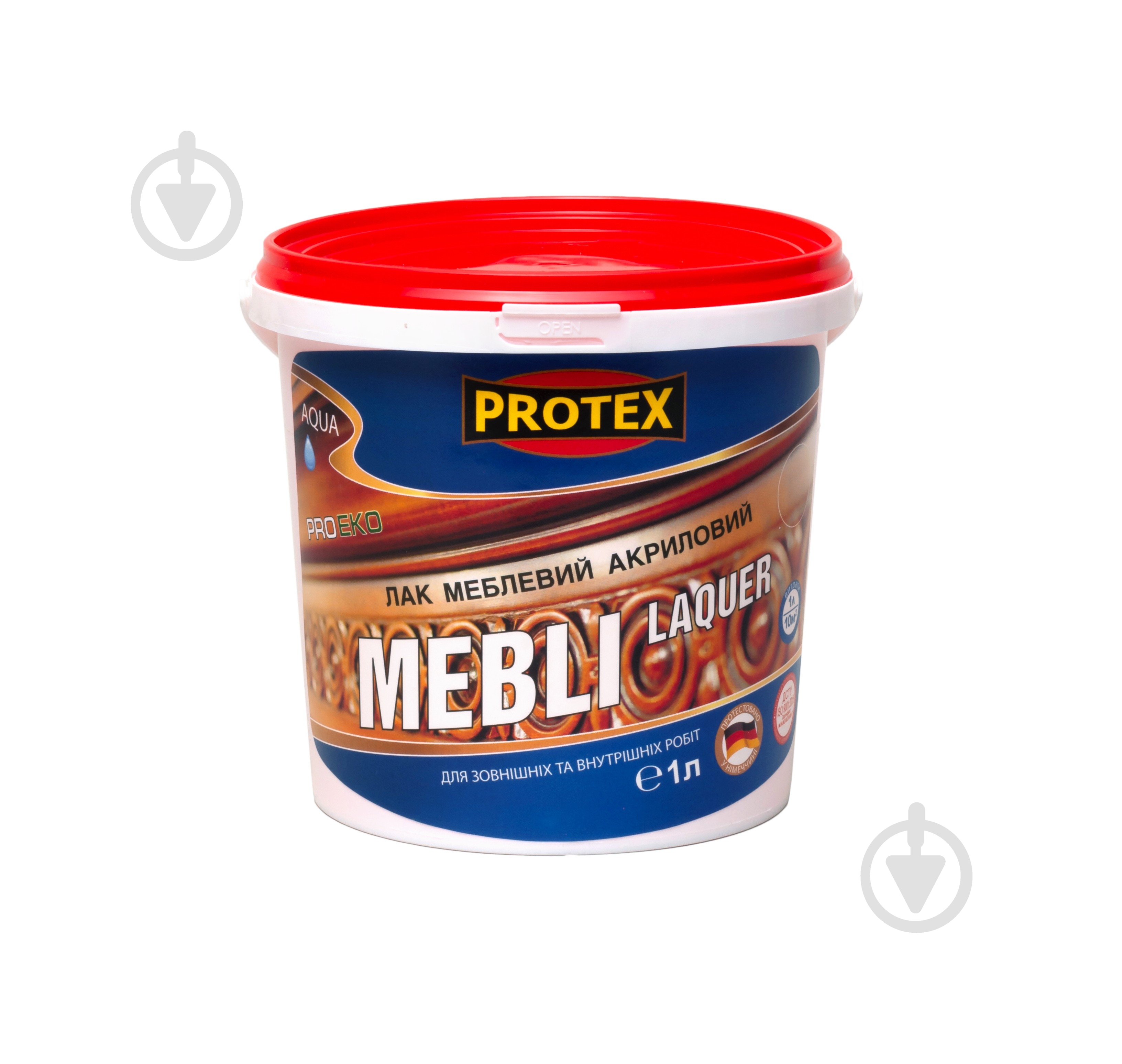 Лак акриловий Mebli Laquer Protex глянець 1 л - фото 1