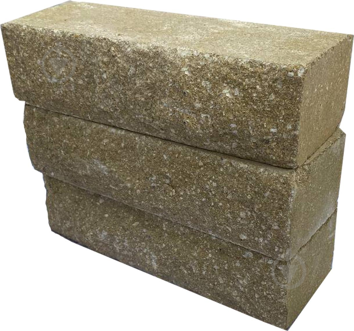 Кирпич гиперпрессованный ВЗБМ колотый желтый - фото 3