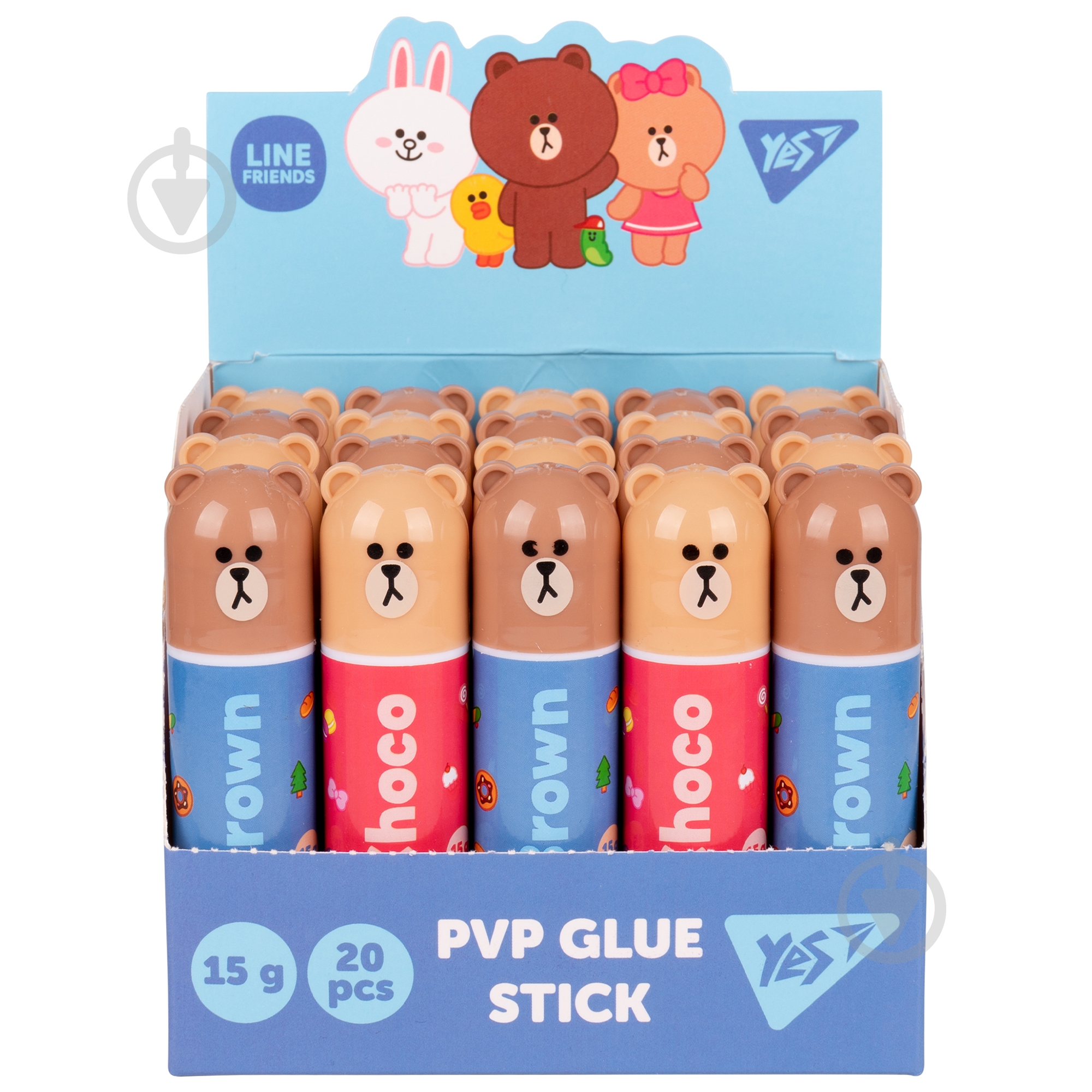 Клей-карандаш PVP Line Friends 15 г YES - фото 3