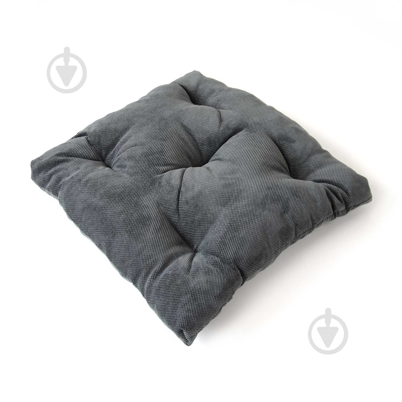 Подушка на стул Vitan Венера тёмно-серая 400х400 - фото 1