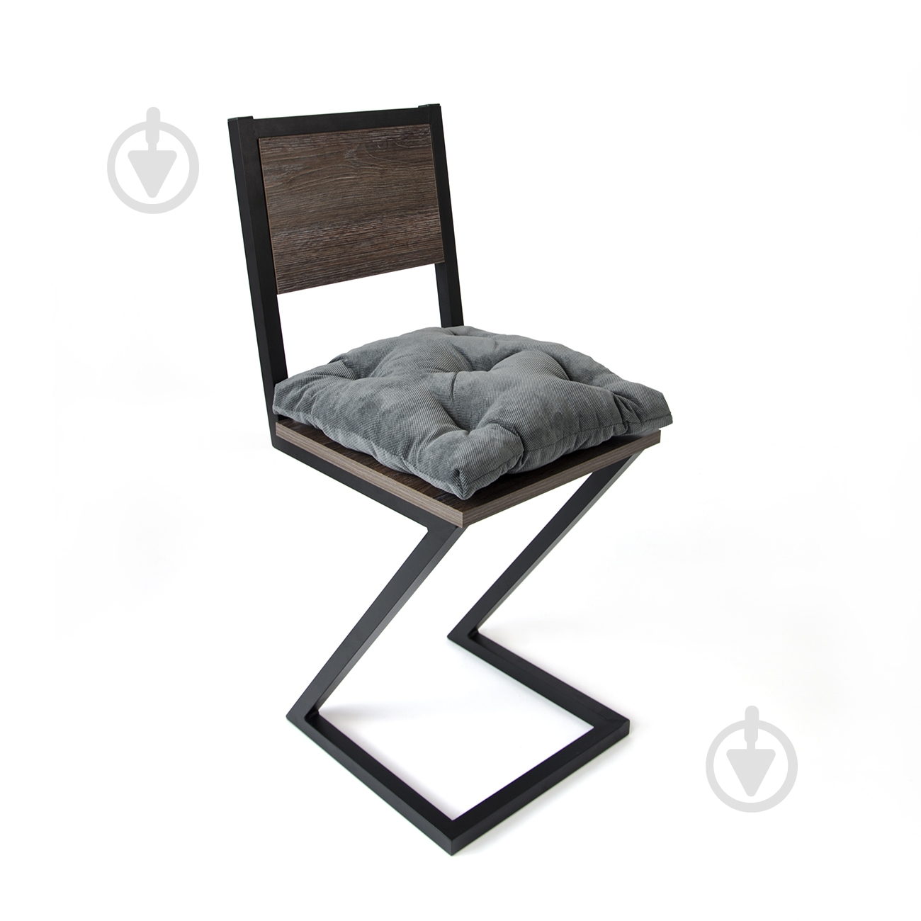 Подушка на стул Vitan Венера тёмно-серая 400х400 - фото 2