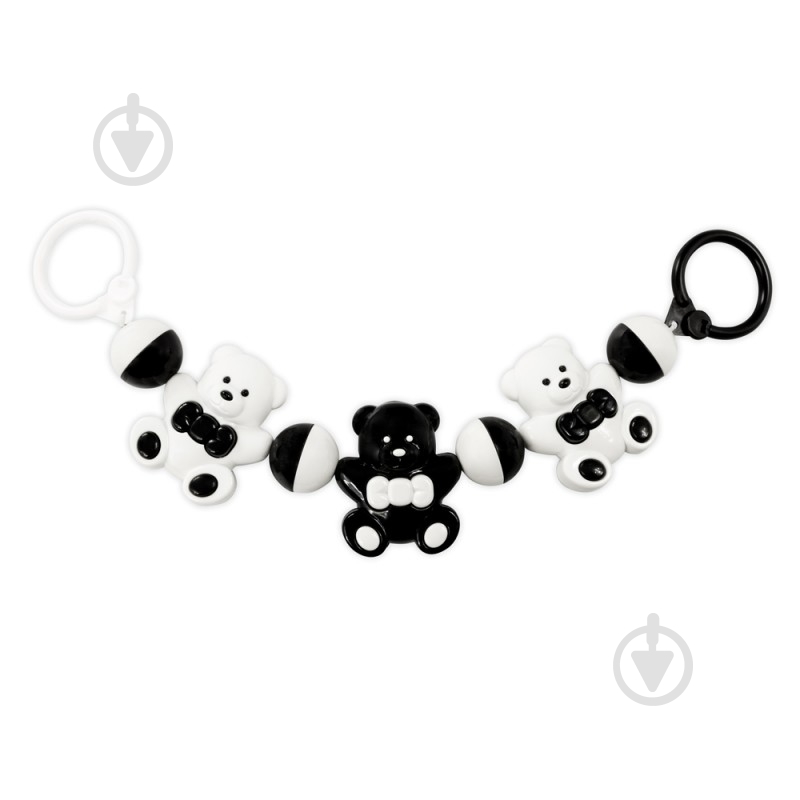 Игрушка-подвеска Akuku Мишка черно-белый A0468 - фото 1 Игрушка-подвеска Akuku Мишка черно-белый A0468 - фото 1