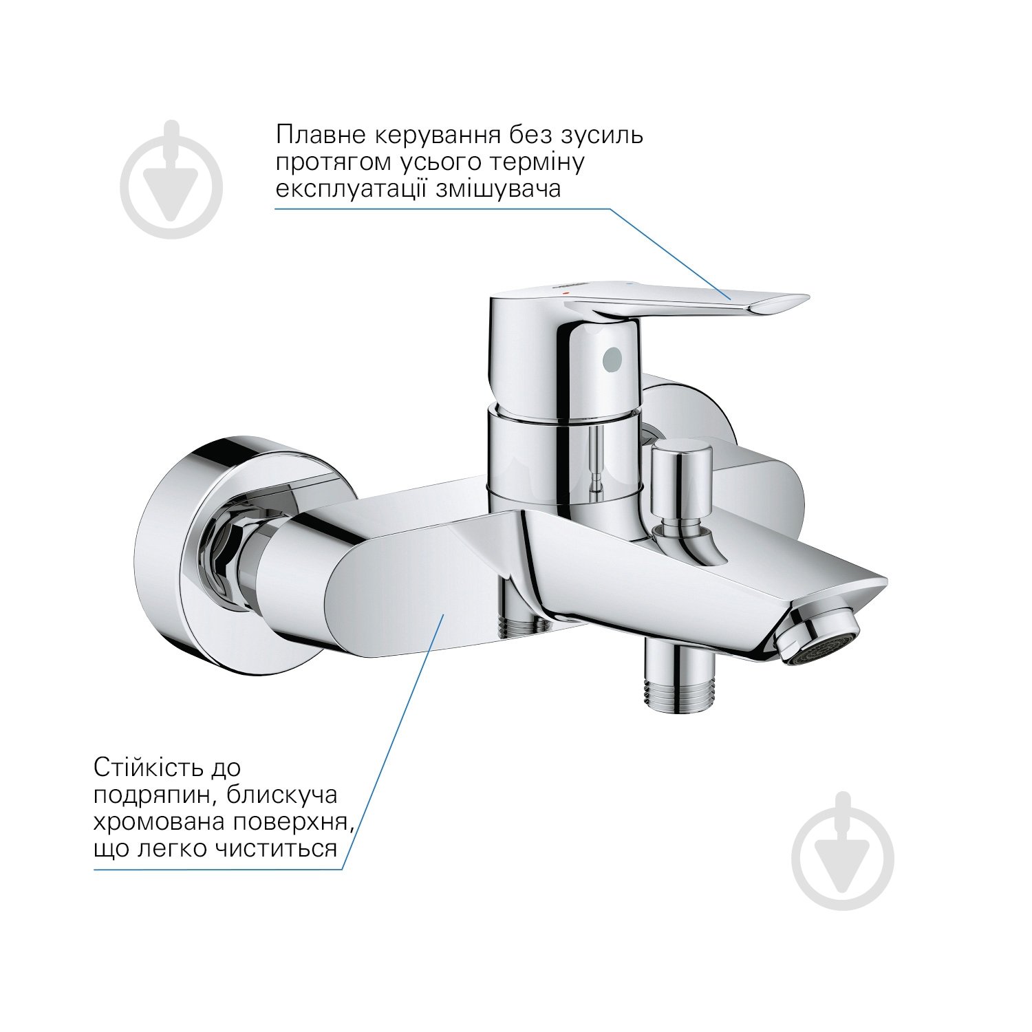 Смеситель для ванны Grohe QuickFix Start 24206002 - фото 5 Смеситель для ванны Grohe QuickFix Start 24206002 - фото 5