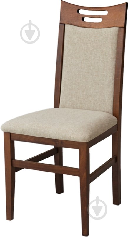 Стул обеденный Юля орех темный/серый - фото 1 Стул обеденный Юля орех темный/серый - фото 1