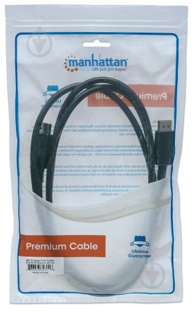 Кабель Intracom DisplayPort M 2 м черный (307116) - фото 5