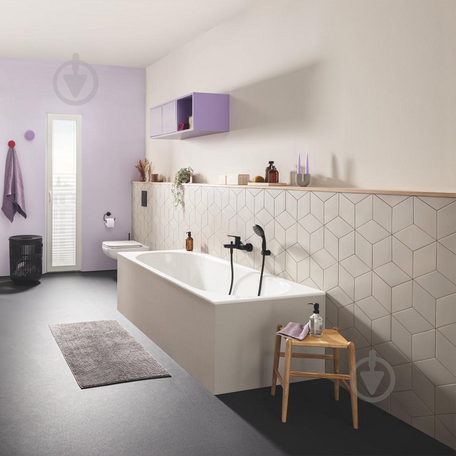 Смеситель для ванны Grohe QuickFix Start Black UA30330701 - фото 5