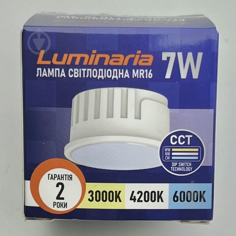 Лампа светодиодная Luminaria 7 Вт MR16 220 В 3000/4200/6000 К MODULE - фото 3 Лампа светодиодная Luminaria 7 Вт MR16 220 В 3000/4200/6000 К MODULE - фото 3