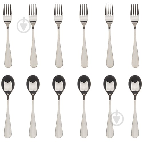 Набор столовых приборов Bergner Munich 12 предметов на 6 персон BG-5138-SL - фото 1 Набор столовых приборов Bergner Munich 12 предметов на 6 персон BG-5138-SL - фото 1