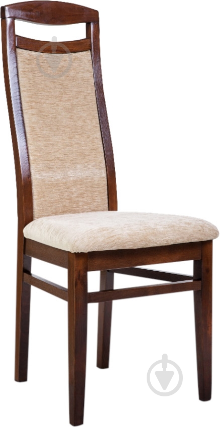 Стул обеденный Яна бежевый/орех темный - фото 1