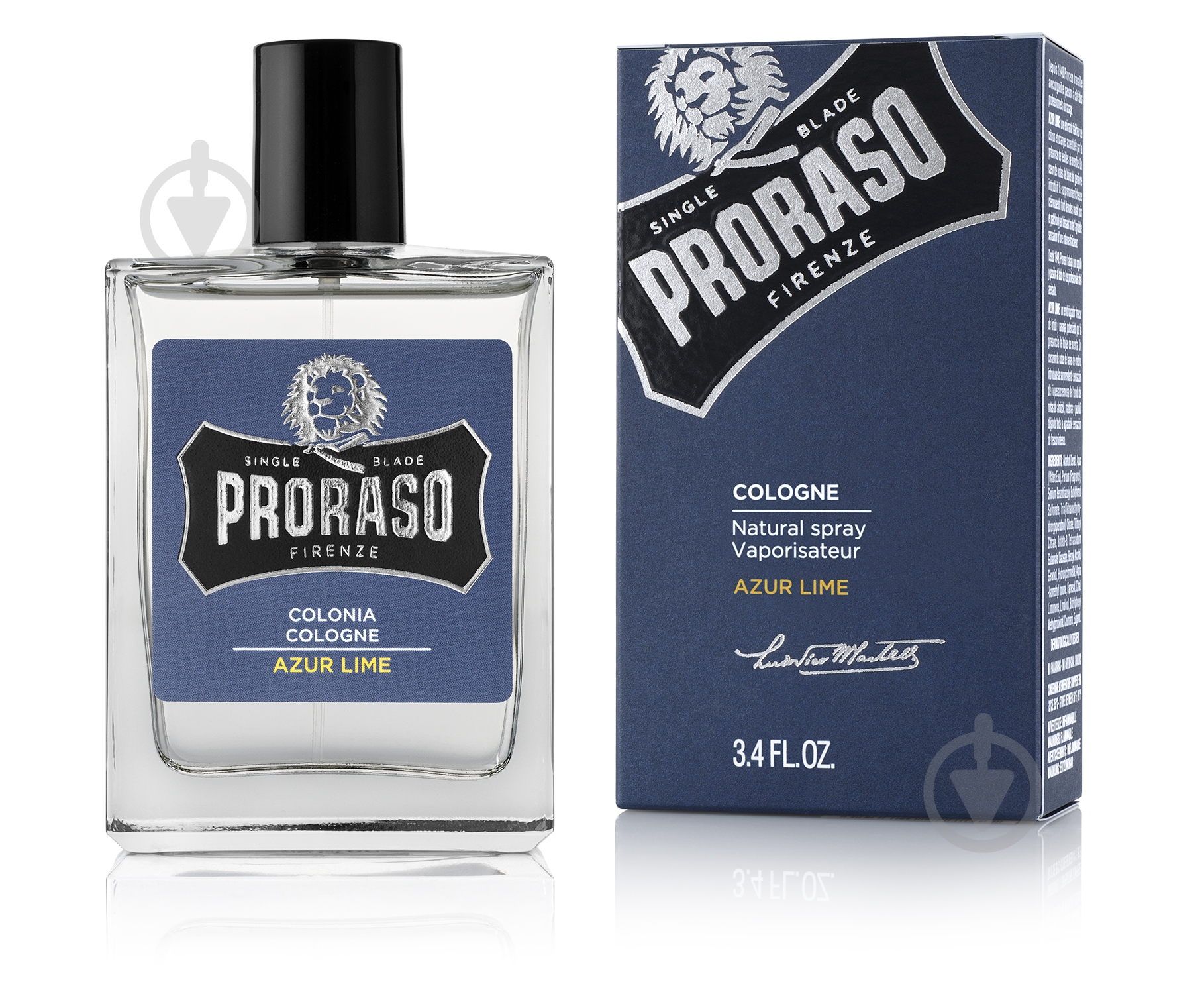 Одеколон успокаивающий Proraso Azur Lime 100 мл - фото 1