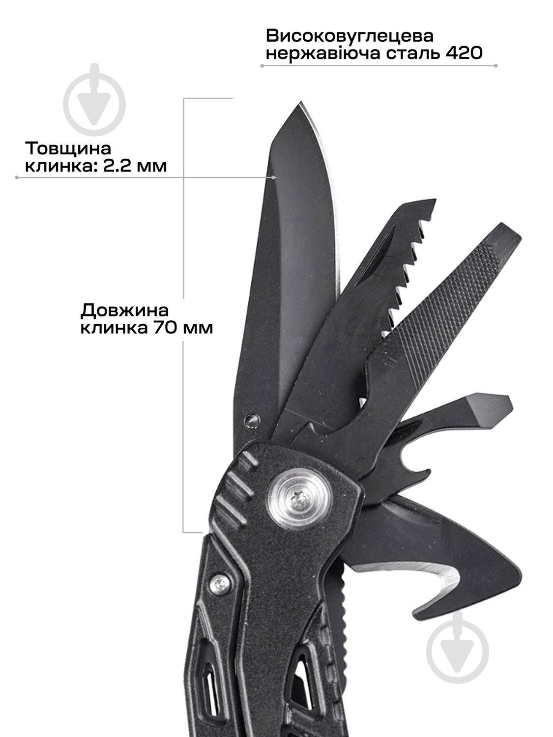 Мультитул ACTIVE Handy Tool, 10 инструментов 63.02.43 - фото 4 Мультитул ACTIVE Handy Tool, 10 инструментов 63.02.43 - фото 4