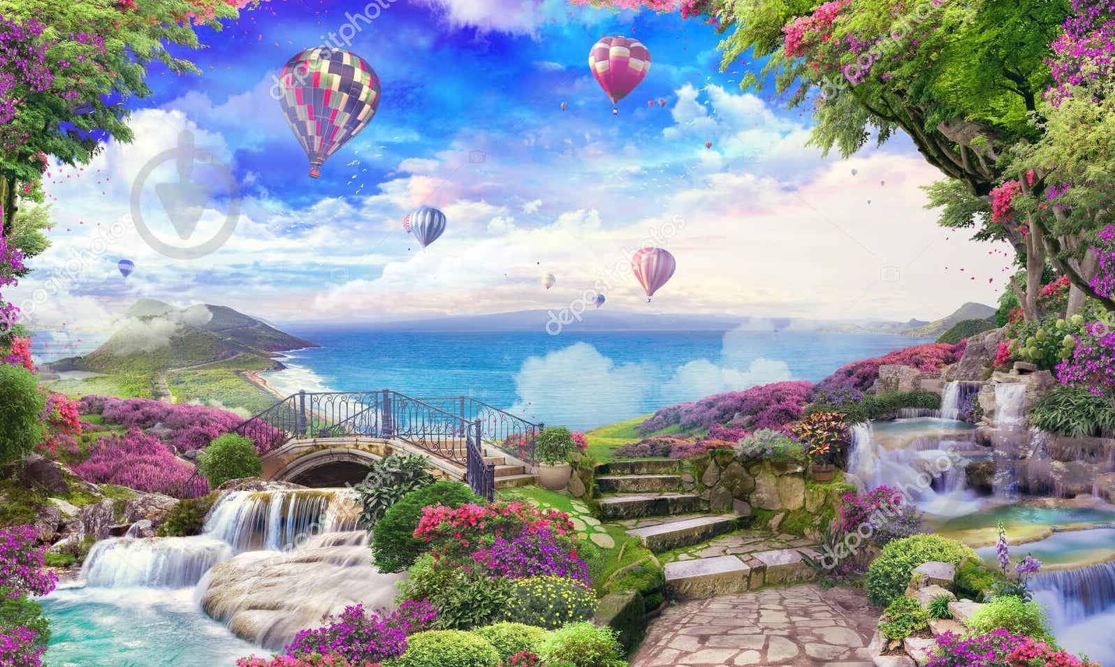 Пазлы КФИ 500 Прекрасный вид на море - фото 2