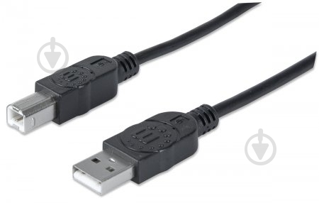 Кабель Intracom USB 2.0 AM-BM черный (333382) - фото 2