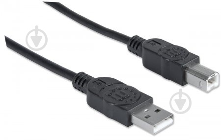 Кабель Intracom USB 2.0 AM-BM черный (333382) - фото 3