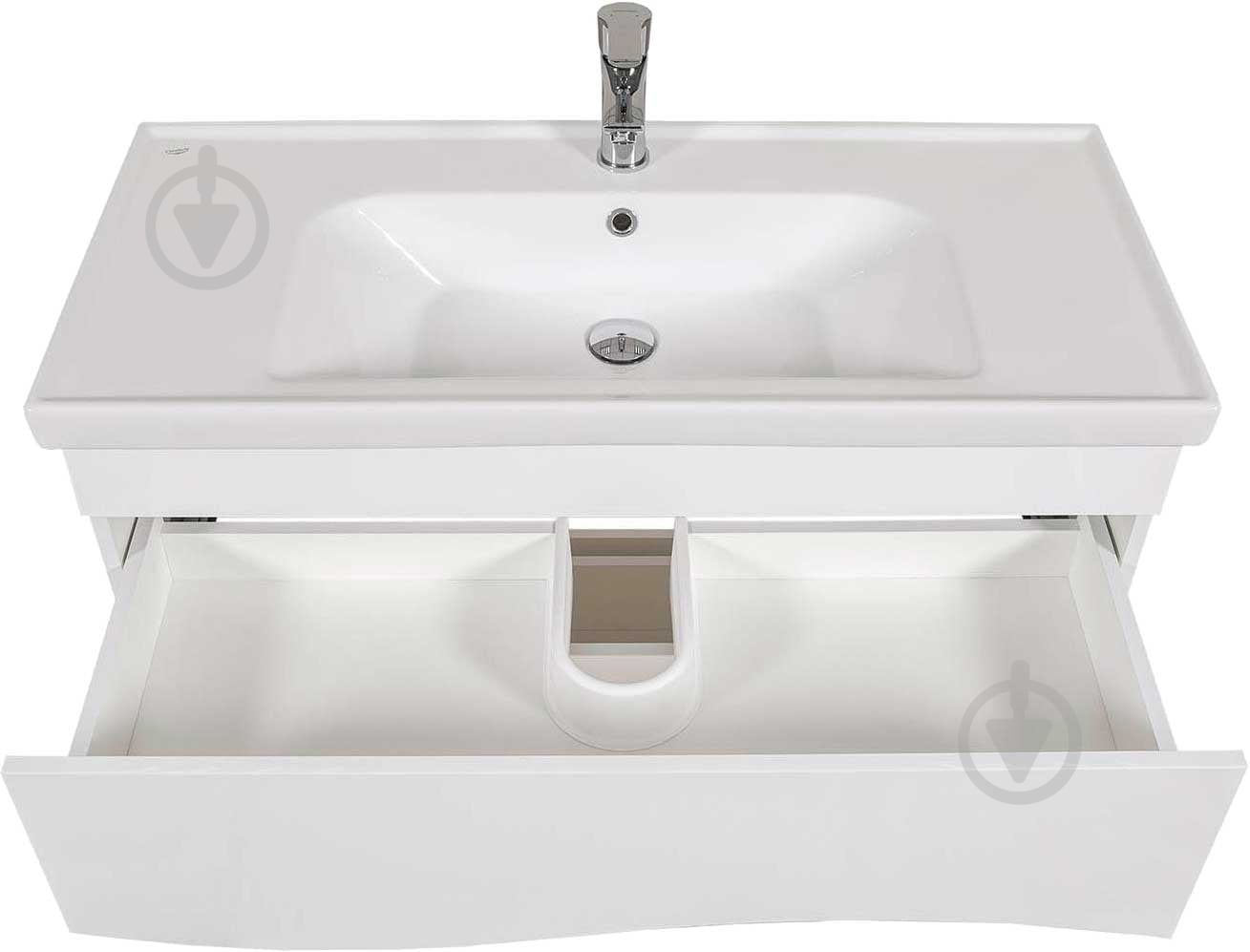 Тумба підлогова Aqua Rodos Альфа з умивальником Frame 100 - фото 3