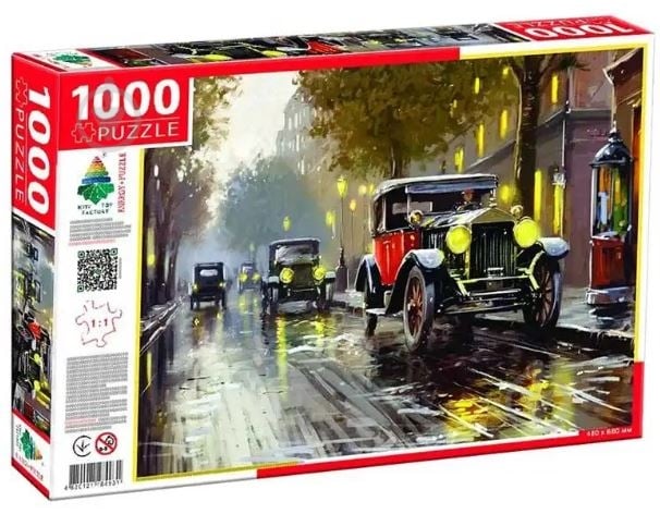 Пазли КФІ 1000 Старе місто із старими машинами - фото 1