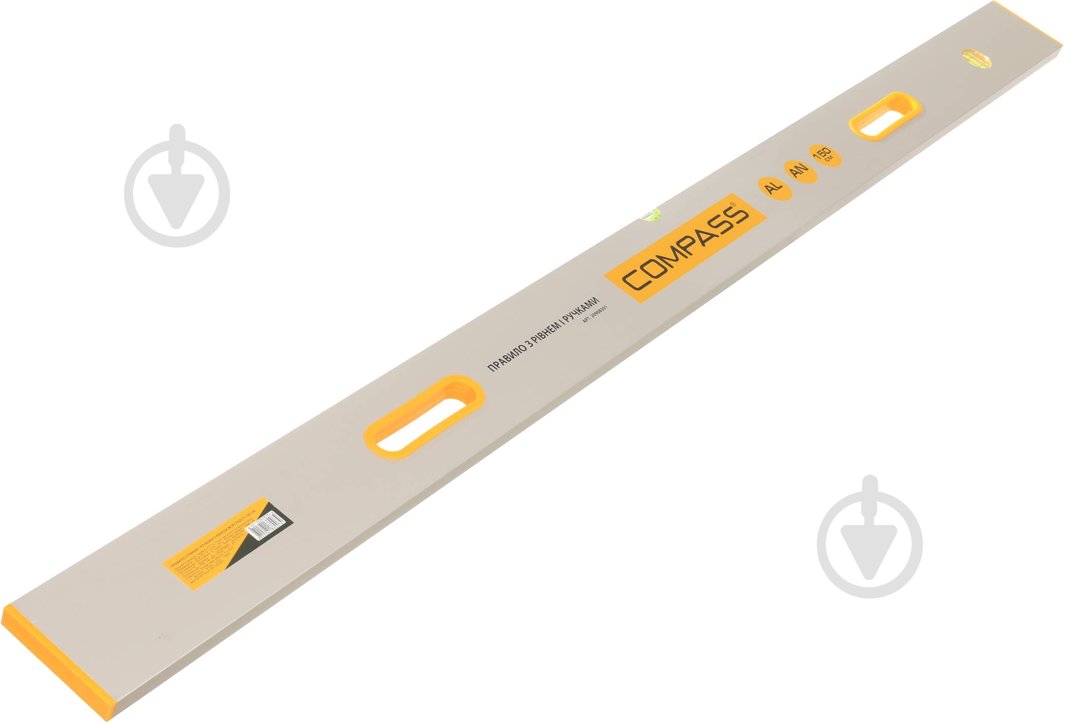 Правило прямокутне Compass анодоване 1,5 м ПР-150-АН - фото 1