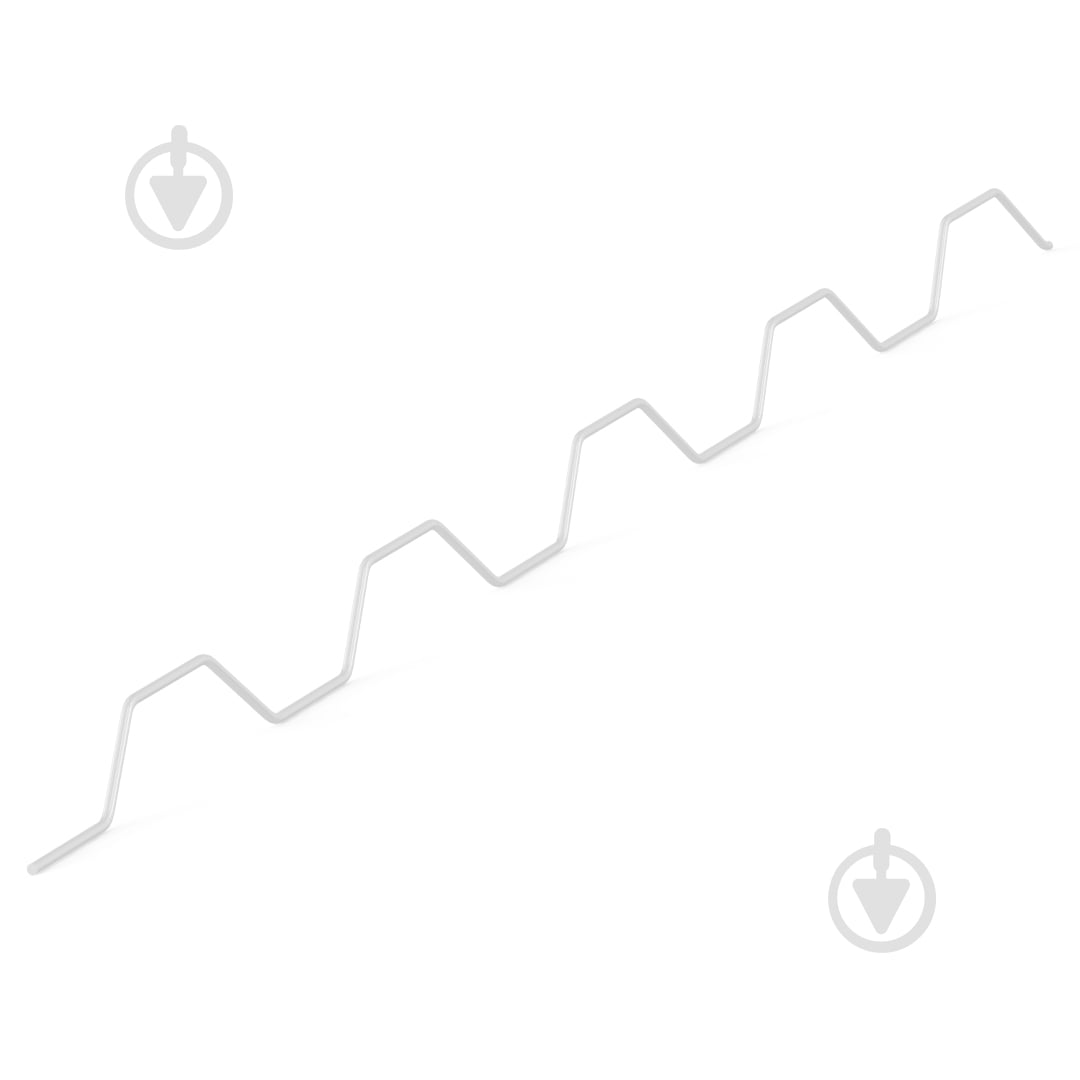 Кріплення SAVVATS Дріт «Зигзаг» з білим покриттям 2 м - фото 1