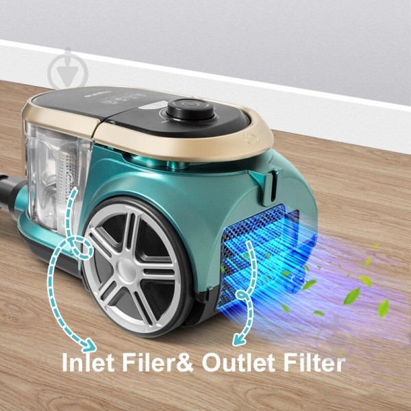 ВИТРИНА! Пылесос Eureka Apollo 18C green - фото 3 ВИТРИНА! Пылесос Eureka Apollo 18C green - фото 3