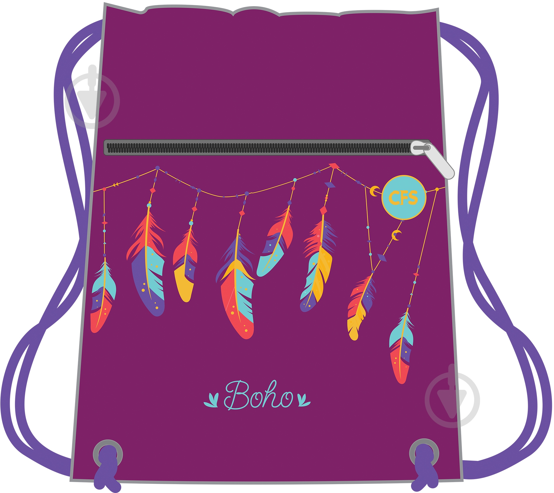 Сумка для взуття Boho CF85737 Cool For School - фото 1 Сумка для взуття Boho CF85737 Cool For School - фото 1