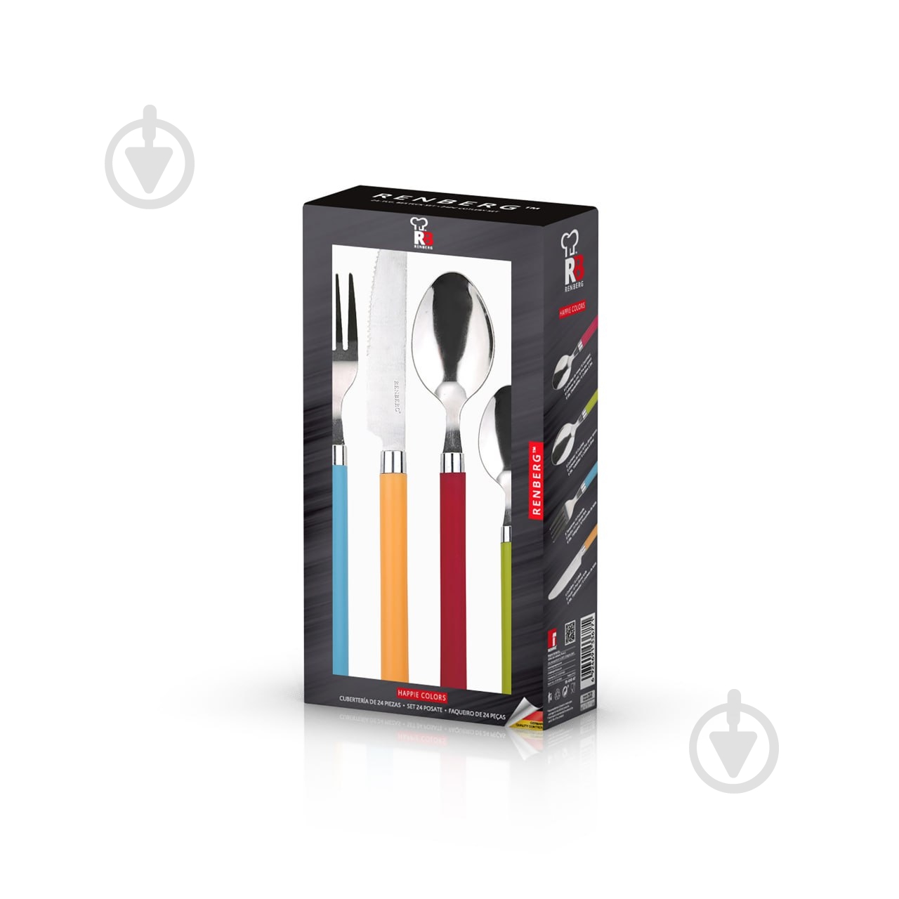 Набор столовых приборов Berlinger Haus Happie Colors RB-4540-MT разноцветный - фото 1 Набор столовых приборов Berlinger Haus Happie Colors RB-4540-MT разноцветный - фото 1